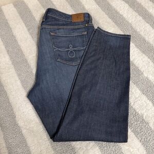 Lucky Brand "Ginger Skinny" Size 18W Ankle Medium Wash High-Rise Jeans - EUC